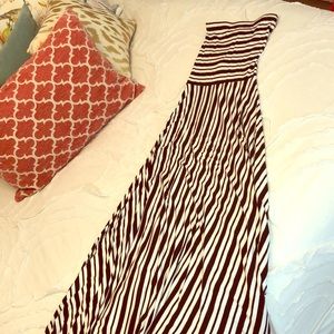 Strapless maxi dress